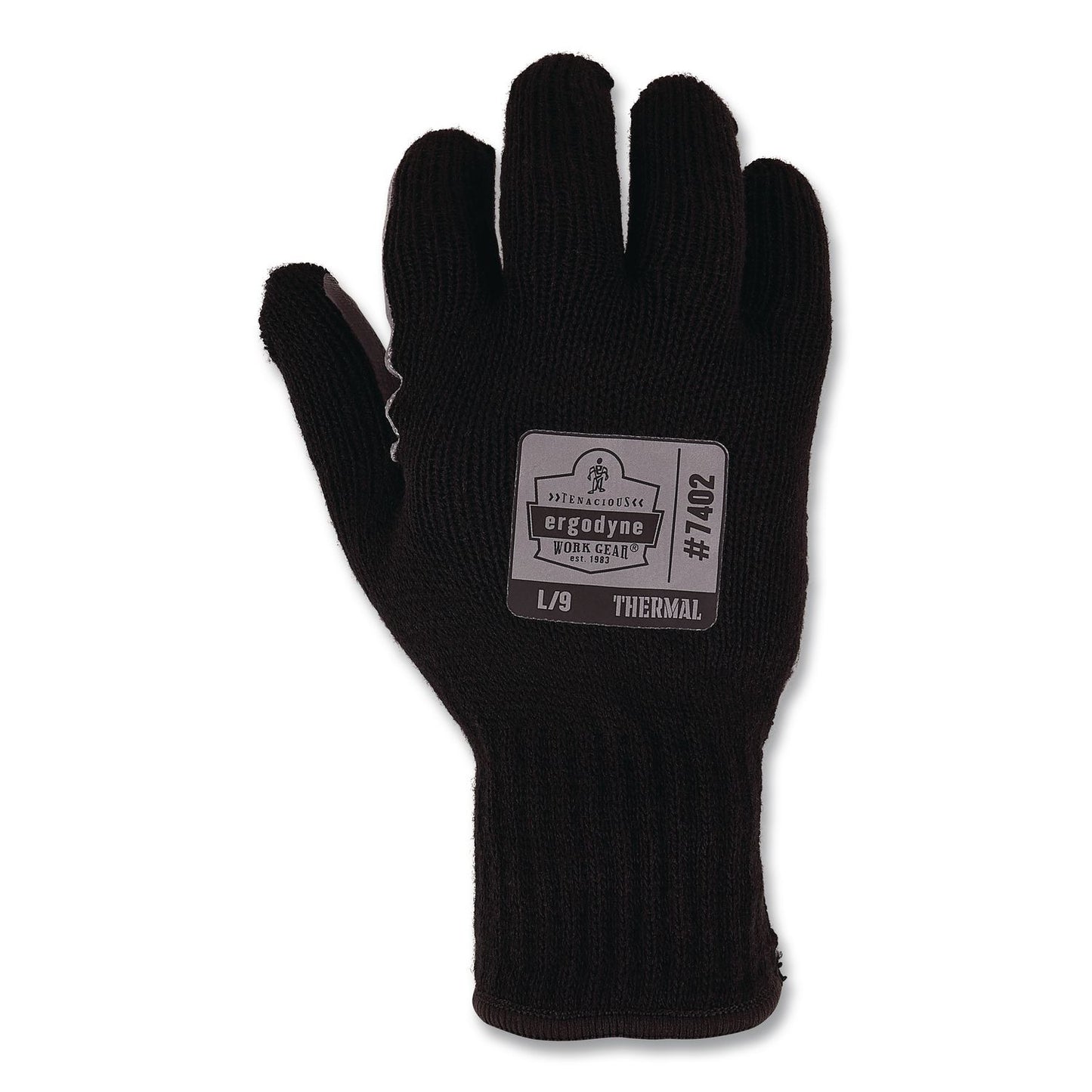 ergodyne® ProFlex 7402 Thermal Knit Cooler Gloves, 10" Long, X-Small (6), Black, Pair (EGO10611)