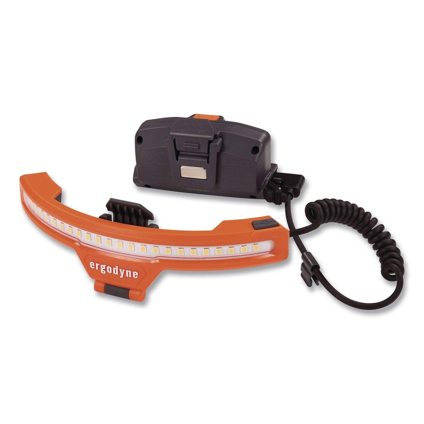 ergodyne® Skullerz 8886 Wide Beam Headlamp with Hard Hat Mount and Rechargeable Power Bank (EGO60295)