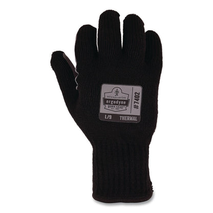 ergodyne® ProFlex 7402 Thermal Knit Cooler Gloves, 11" Long, Large (9), Black (EGO10614)