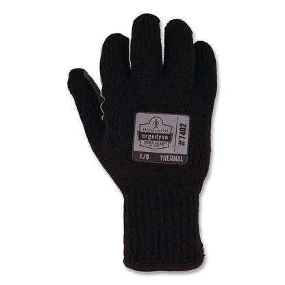 ergodyne® ProFlex 7402 Thermal Knit Cooler Gloves, 10.5" Long, Medium (8), Black, Pair (EGO10613)
