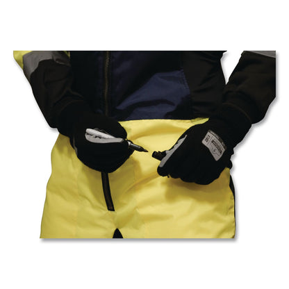 ergodyne® ProFlex 7402 Thermal Knit Cooler Gloves, 10.5" Long, Medium (8), Black, Pair (EGO10613)