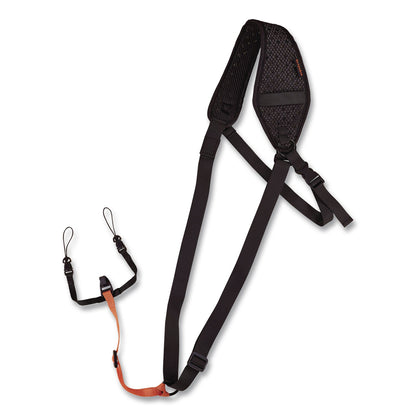 ergodyne® Squids 3143 Barcode Scanner Sling Lanyard, 8.75" Long, Black (EGO19254)