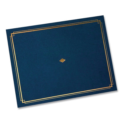 Gartner Studios® Certificate Holders, 9.5 x 12, Blue/Gold, 6/Pack (GTE35005)