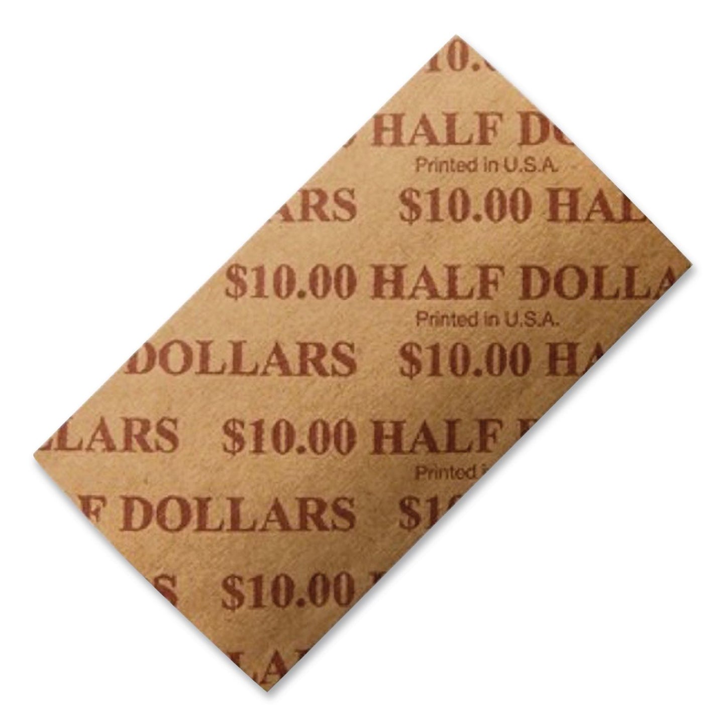 SecurIT® Flat Coin Wrapper, Half-Dollars, Brown, 1,000/Pack (PMC53050)