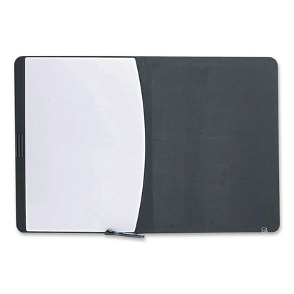 Quartet® Designer Tack and Write Combination Dry-Erase Whiteboard/Bulletin Board, 35 x 23.5, Black/White Surface, Black Plastic Frame (QRT06545BK)