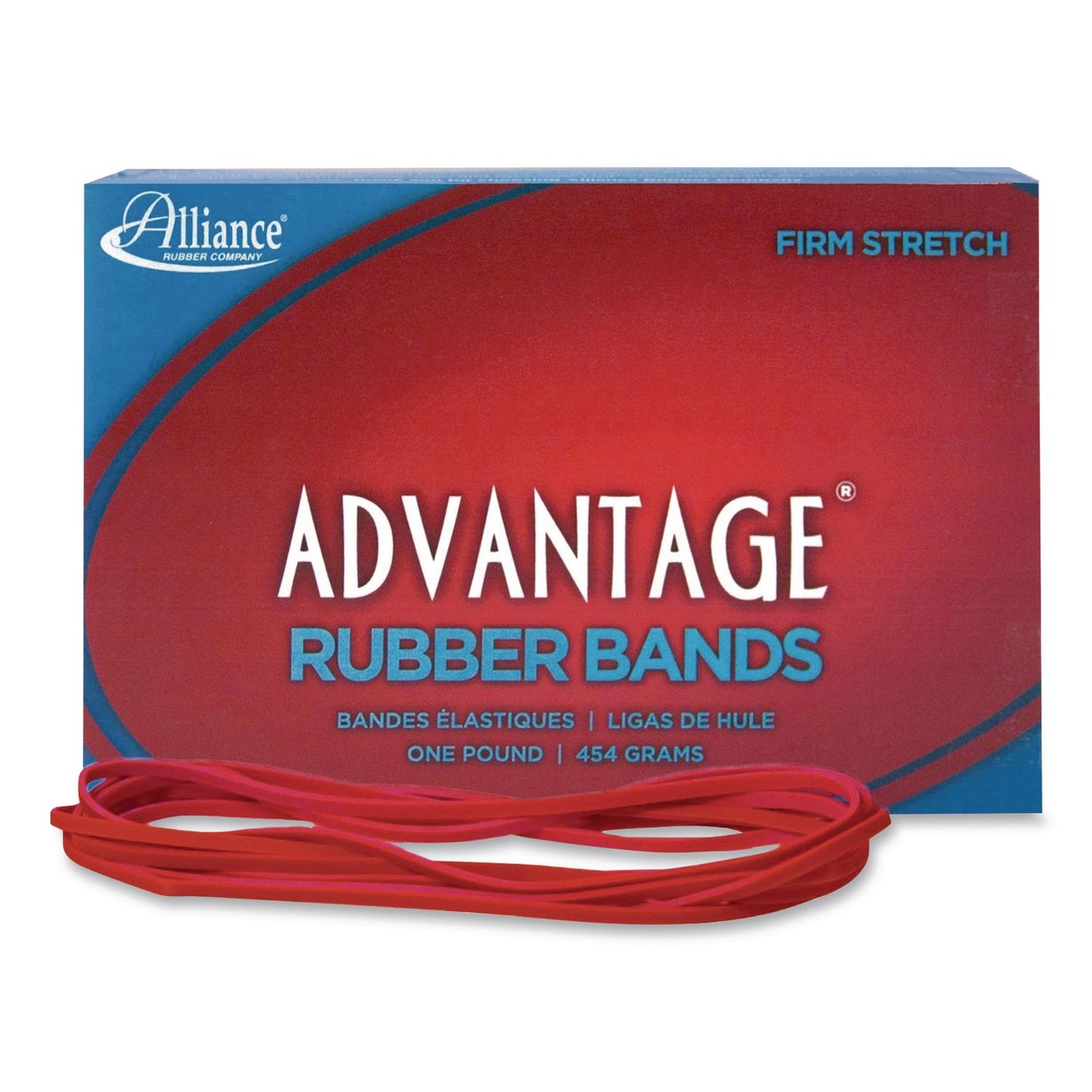 Alliance® Advantage Multi-Purpose Rubber Band, Size 69, Red, 1 lb Box, 140/Box (ALL96695)