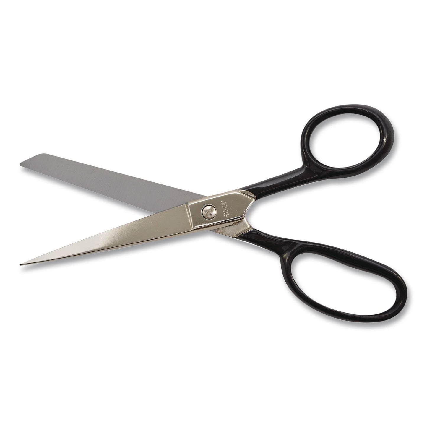 Westcott® Forged Steel Standard Scissors, 8" Long, Straight Black Handle (ACM10260)