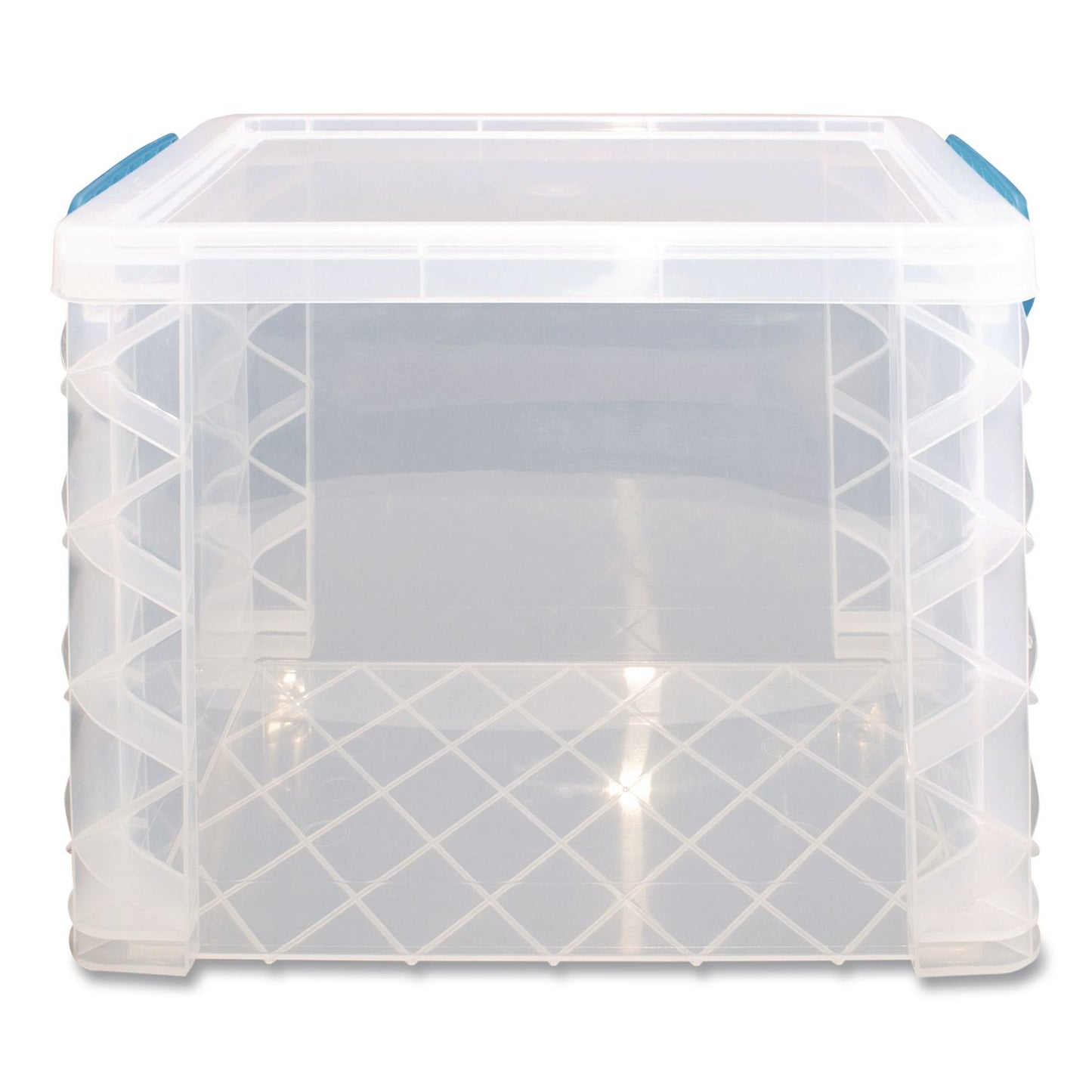Advantus Super Stacker File and Document Box, Letter Files, 11.25 x 14.5 x 10.5, Translucent White (AVT36872)