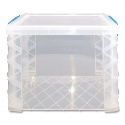 Advantus Super Stacker File and Document Box, Letter Files, 11.25 x 14.5 x 10.5, Translucent White (AVT36872)