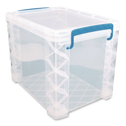 Advantus Super Stacker File and Document Box, Letter Files, 11.25 x 14.5 x 10.5, Translucent White (AVT36872)