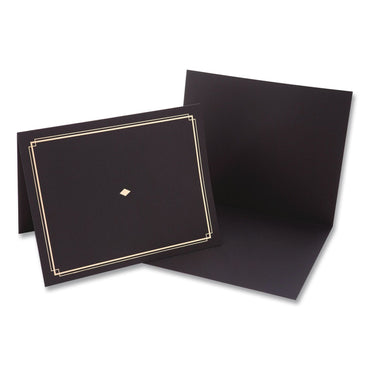 Gartner Studios® Certificate Holders 9.5 x 12, Black/Gold, 6/Pack (GTE35003)