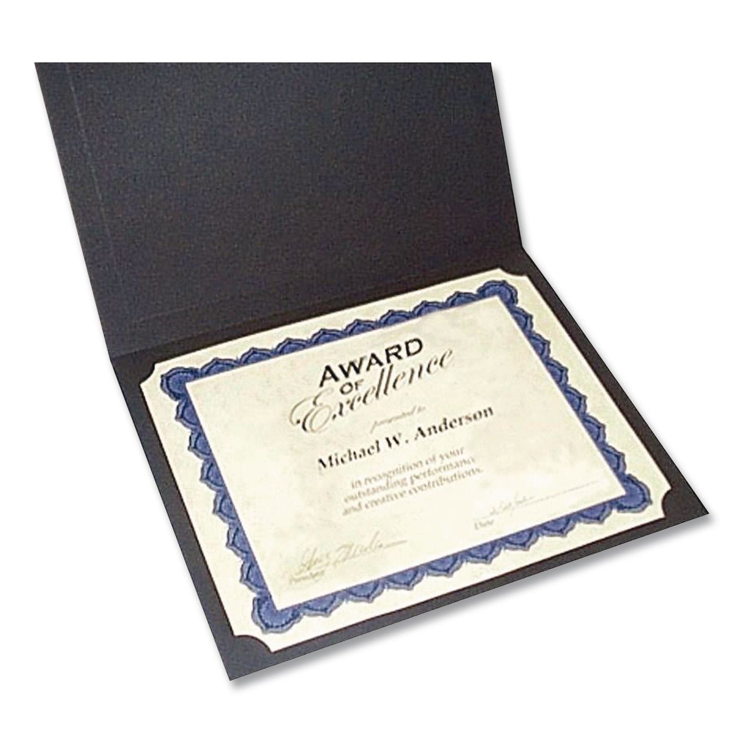 Gartner Studios® Certificate Holders 9.5 x 12, Black/Gold, 6/Pack (GTE35003)