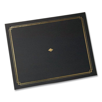 Gartner Studios® Certificate Holders 9.5 x 12, Black/Gold, 6/Pack (GTE35003)