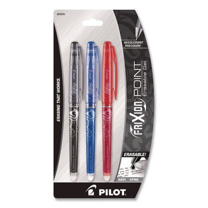 Pilot® FriXion Point Erasable Gel Pen, Stick, Extra-Fine 0.5 mm, Assorted Ink and Barrel Colors, 3/Pack (PIL31579)