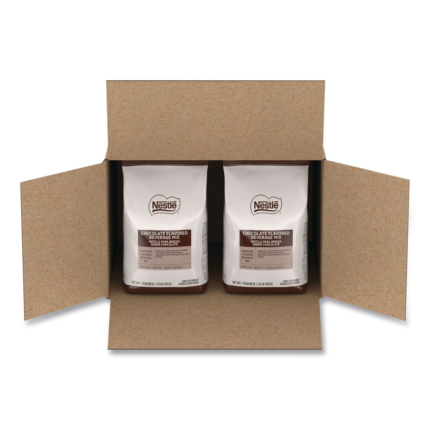 Nescafé® Premium Hot Chocolate Mix, Rich Chocolate, 1.75 lb Bag, 6/Carton (NES81794CT)