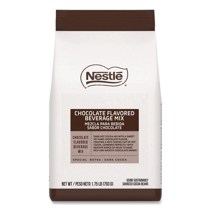 Nescafé® Premium Hot Chocolate Mix, Rich Chocolate, 1.75 lb Bag, 6/Carton (NES81794CT)