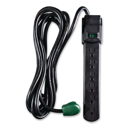 GoGreen Power 6 Outlet Surge Protector, 12 ft Cord, 250 J, Black (GGPGG16103M12BK)