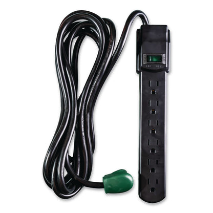 GoGreen Power 6 Outlet Surge Protector, 6 ft Cord, 250 J, Black (GGPGG16106MSBK)