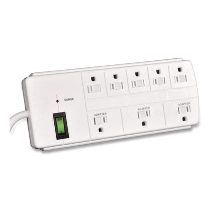 GoGreen Power 8 Outlet Surge Protector, 6 ft Cord, 750 J, White (GGPGG18316WH)