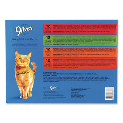9 Lives® Gravy Classics Wet Cat Food Variety Pack, Assorted Flavors, 5.5 oz Can, 48/Carton (GRR22002667)