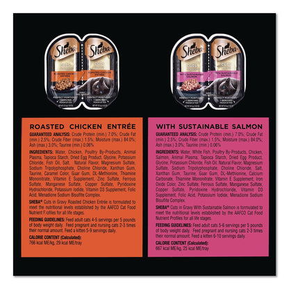 Sheba® Perfect Portions Variety Twin Packs, Assorted Flavors, 1.32 oz Can, 60/Carton (GRR22002668)