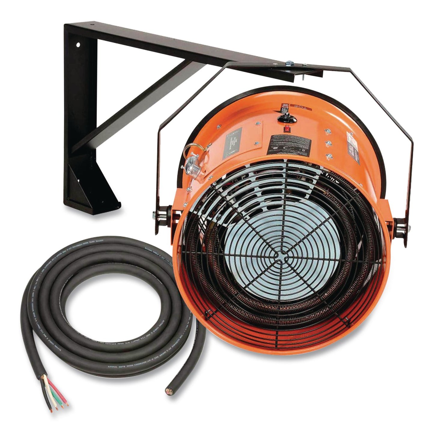 Global Industrial® Electric Salamander Heater with Adjustable Thermostat, 15,000 W, 208 V, 23.03 x 34, Orange (GBE653566)