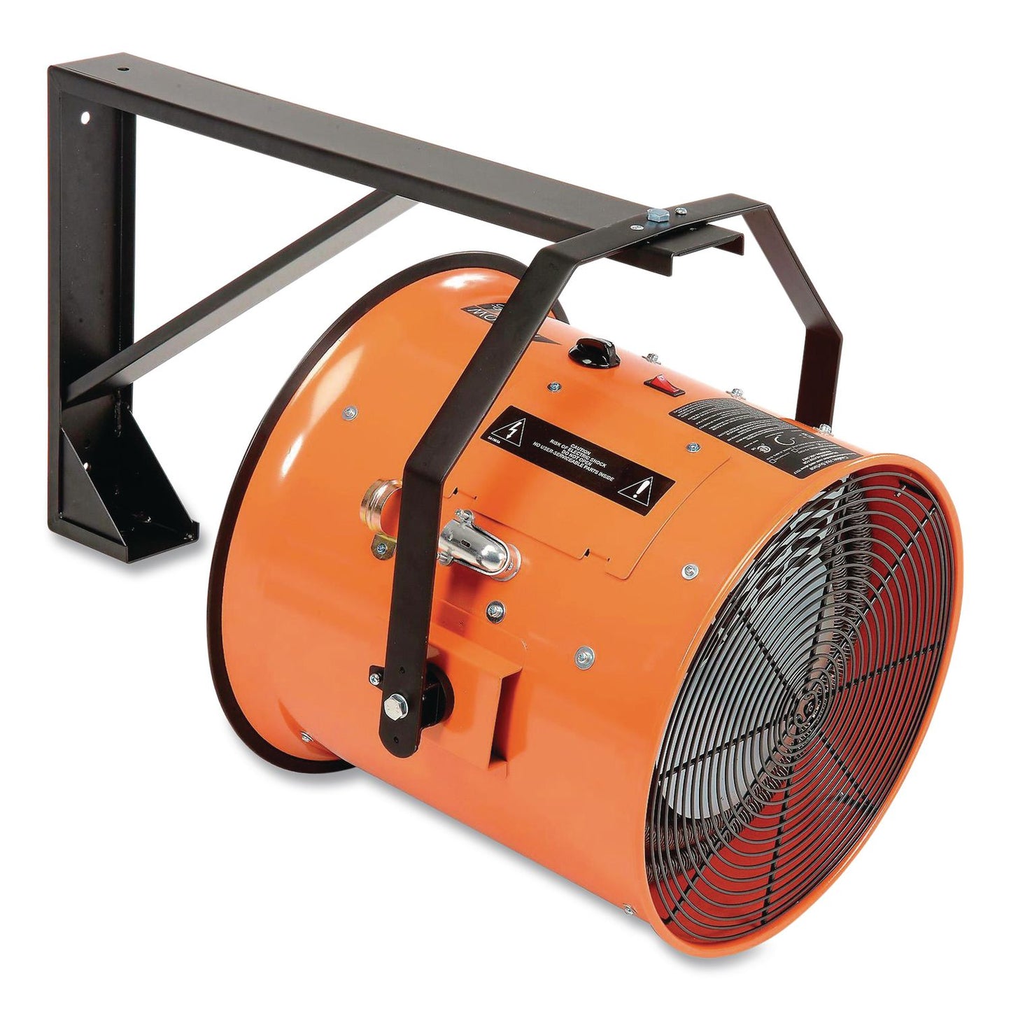 Global Industrial® Electric Salamander Heater with Adjustable Thermostat, 15,000 W, 240 V, 23.03 x 34, Orange (GBE653568)