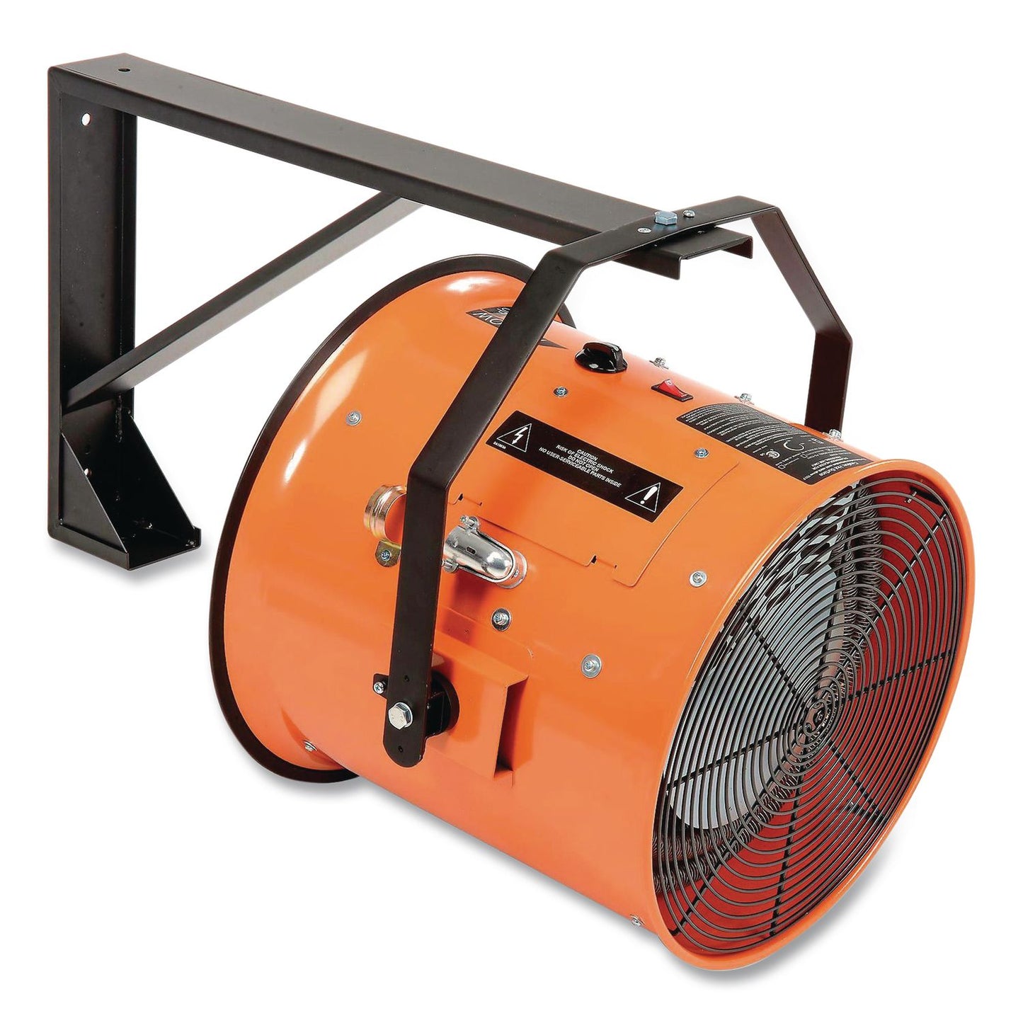 Global Industrial® Electric Salamander Heater with Adjustable Thermostat, 15,000 W, 23.03 x 20 x 24.68, Orange (GBE653569)