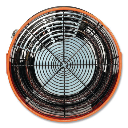 Global Industrial® Electric Salamander Heater with Adjustable Thermostat, 15,000 W, 23.03 x 20 x 24.68, Orange (GBE653569)