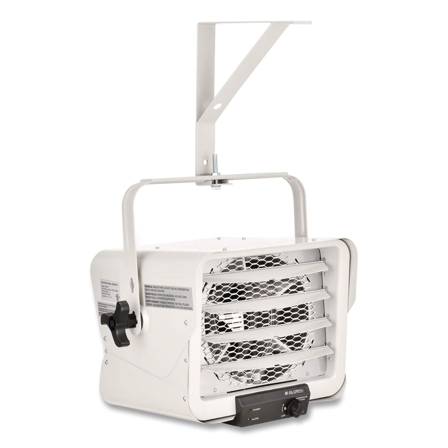 Global Industrial® Unit Heater, Horizontal Downflow, Multi-Watt, 5,000 W, 18.31 x 14.75 x 17.5, Gray (GBE653577)