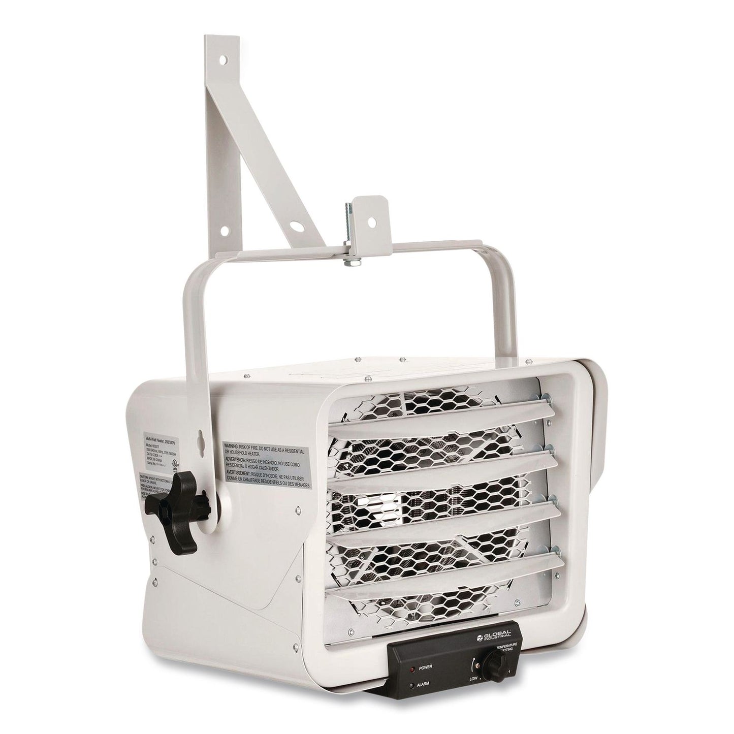 Global Industrial® Unit Heater, Horizontal Downflow, Multi-Watt, 5,000 W, 18.31 x 14.75 x 17.5, Gray (GBE653577)