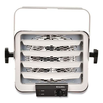 Global Industrial® Unit Heater, Horizontal Downflow, Multi-Watt, 5,000 W, 18.31 x 14.75 x 17.5, Gray (GBE653577)