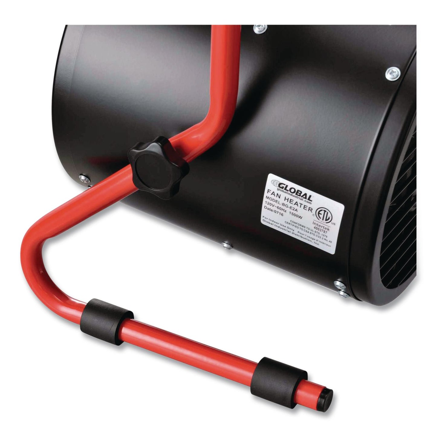 Global Industrial® Portable Electric Space Heater, 1,500 W, 11.25 x 14.75 x 17.5, Black (GBE653579)