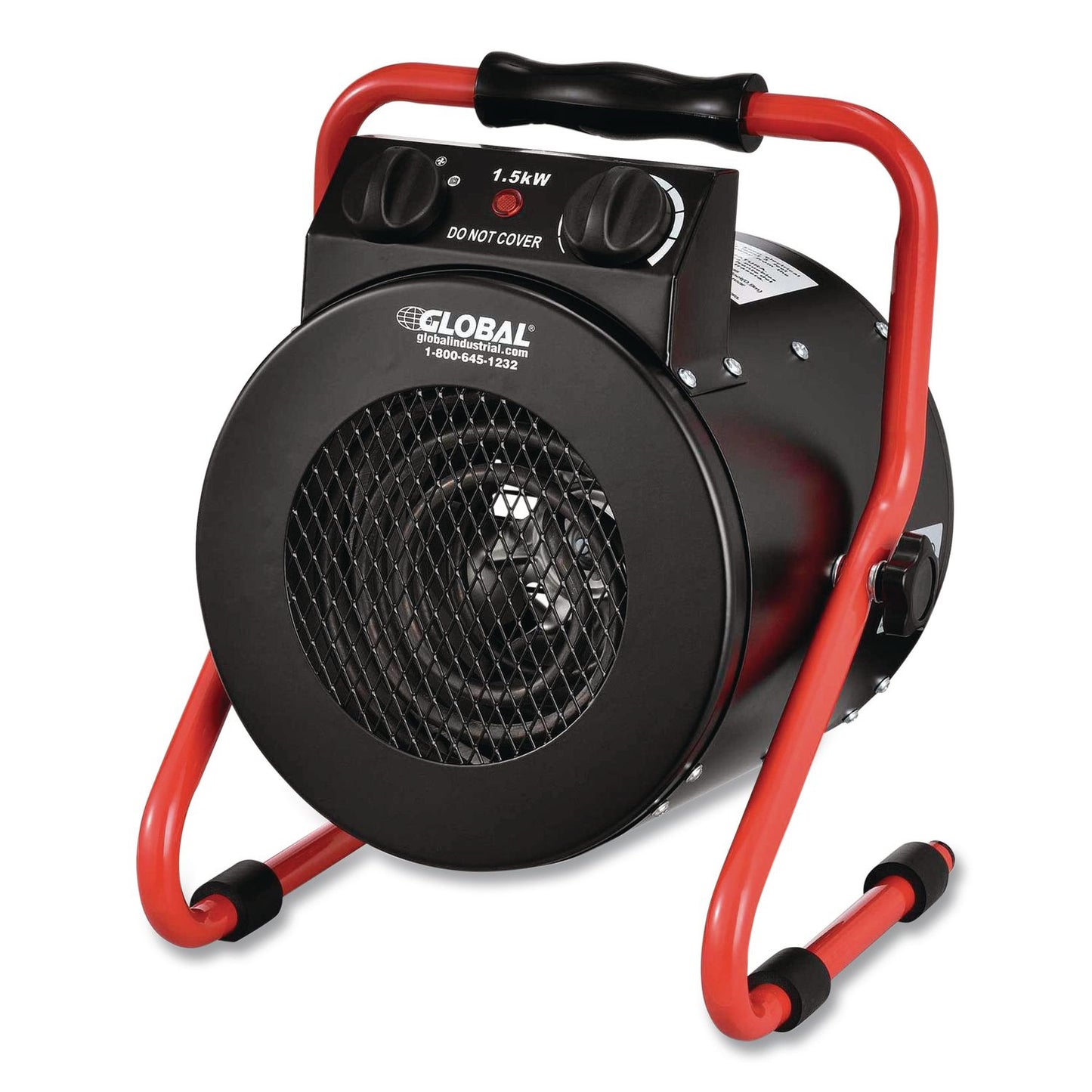Global Industrial® Portable Electric Space Heater, 1,500 W, 11.25 x 14.75 x 17.5, Black (GBE653579)