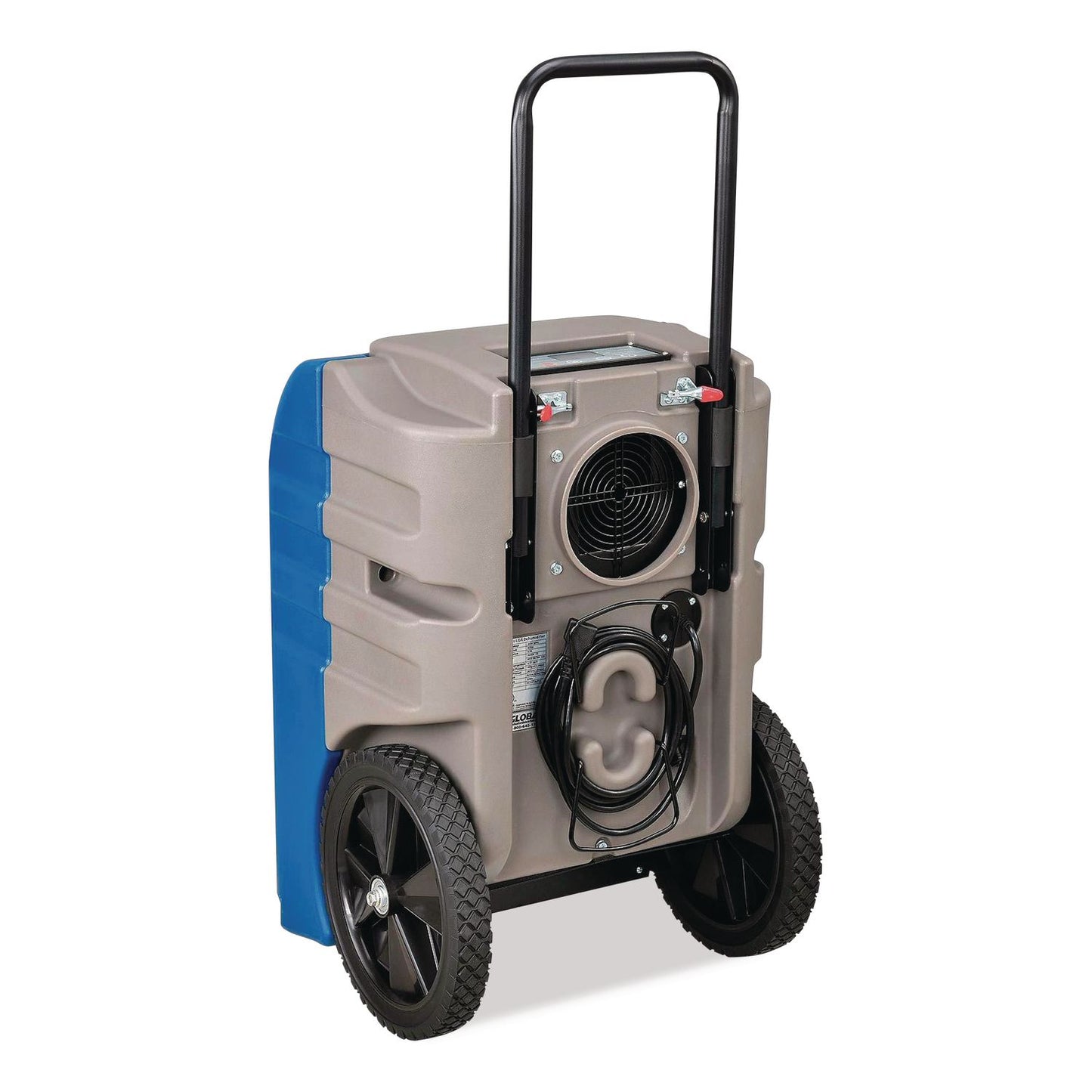 Global Industrial® Low Grain Refrigerant Dehumidifier with Pump, 75 pt Tank Capacity, 18 x 20 x 20, Blue (GBE653660)