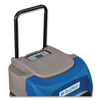 Global Industrial® Low Grain Refrigerant Dehumidifier with Pump, 75 pt Tank Capacity, 18 x 20 x 20, Blue (GBE653660)