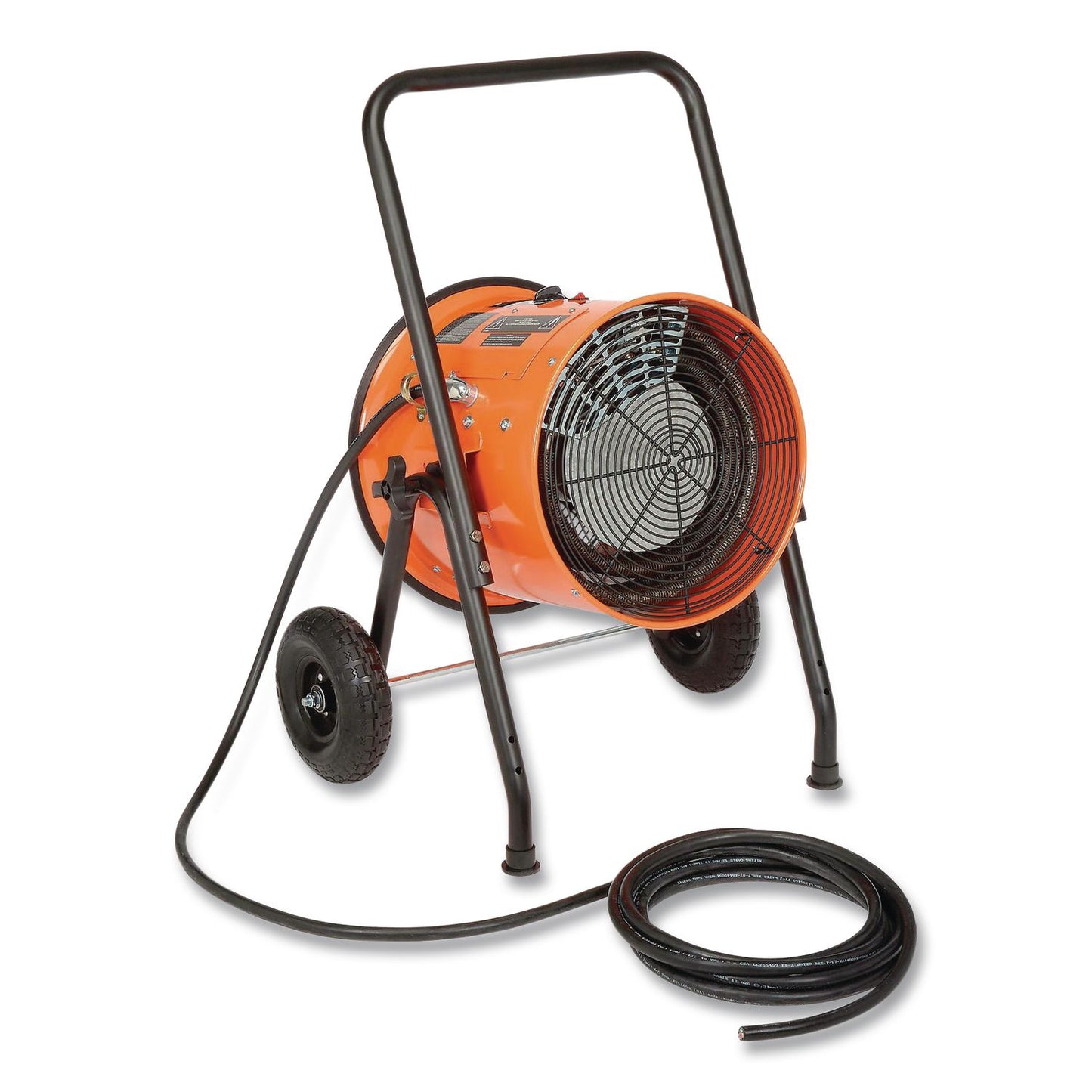 Global Industrial® Portable Salamander Heater with Adjustable Thermostat, 15,000 W, 480 V, 21.59 x 28 x 38.5, Orange (GBE653672)