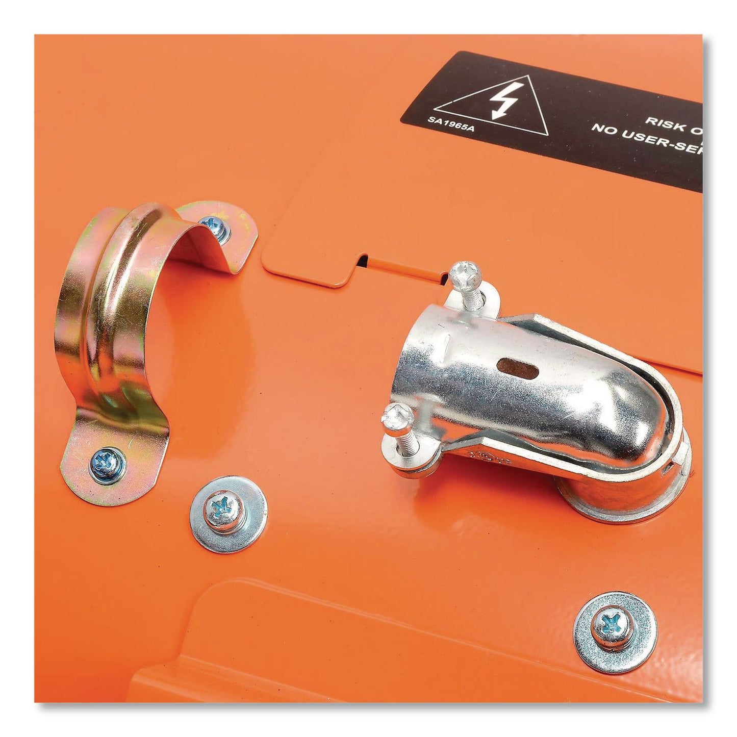 Global Industrial® Portable Salamander Heater with Adjustable Thermostat, 15,000 W, 480 V, 21.59 x 28 x 38.5, Orange (GBE653672)