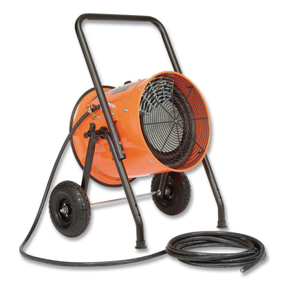 Global Industrial® Portable Salamander Heater with Adjustable Thermostat, 15,000 W, 480 V, 21.59 x 28 x 38.5, Orange (GBE653672)