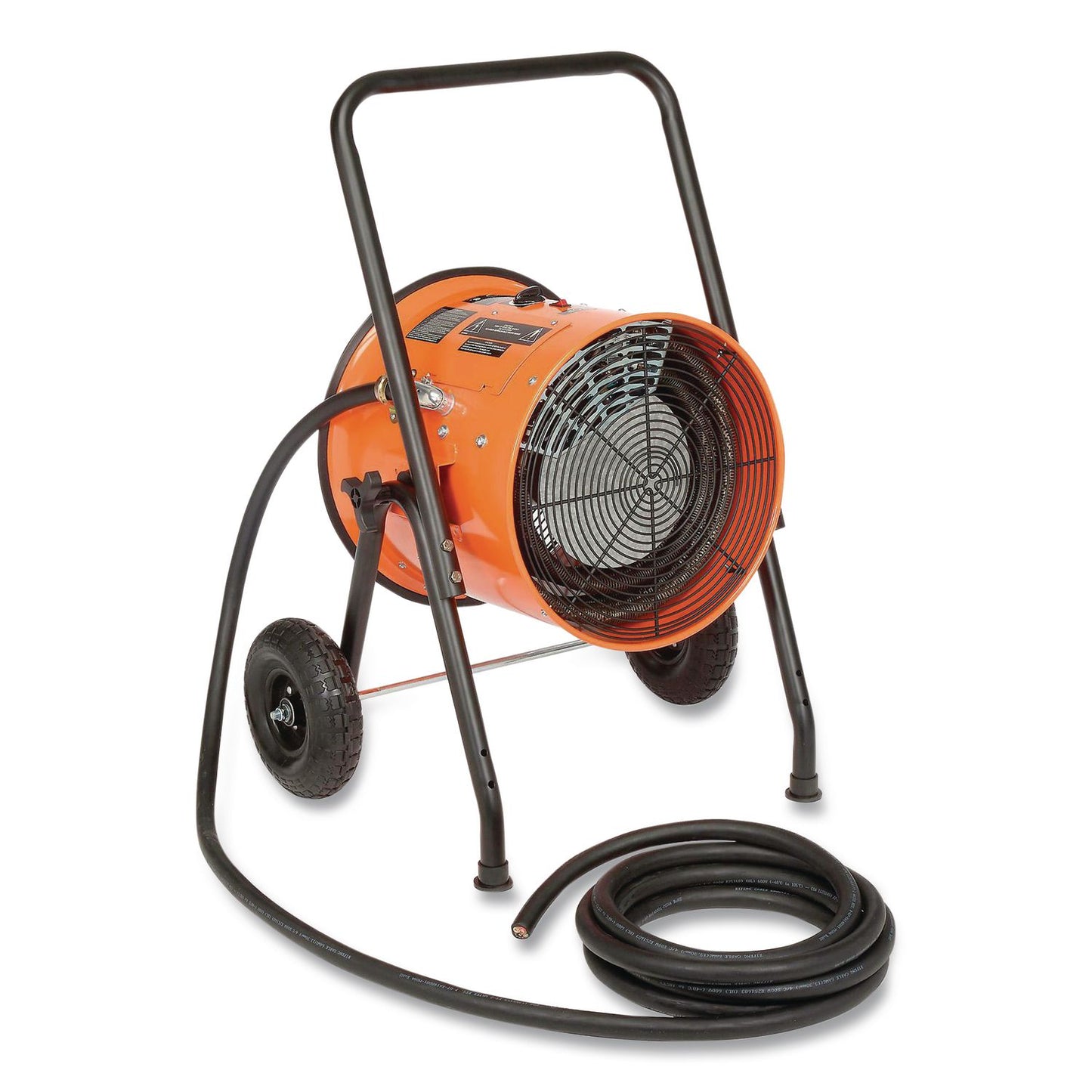Global Industrial® Portable Salamander Heater with Adjustable Thermostat, 15,000 W, 21.59 x 28 x 38.5, Orange (GBE653673)