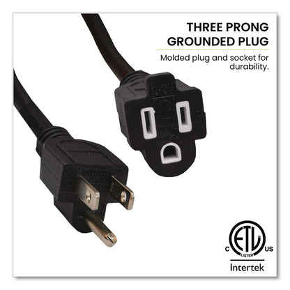 GoGreen Power 16 AWG Outdoor Extension Cord, 50 ft, 13 A, Black (GGPGG13750BK)