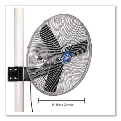Global Industrial® Deluxe Oscillating Fan, Pole or Column Mount, 30", 7,300 CFM, 1/2 hp (GBE293158)