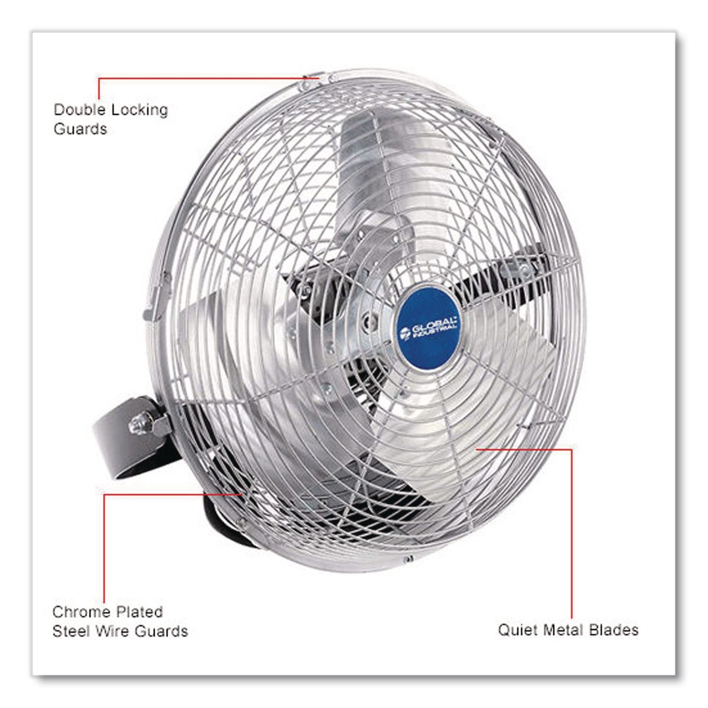 Global Industrial® 18" Industrial Workstation Fan, 4,600 CFM, 1/3 hp (GBE294493)