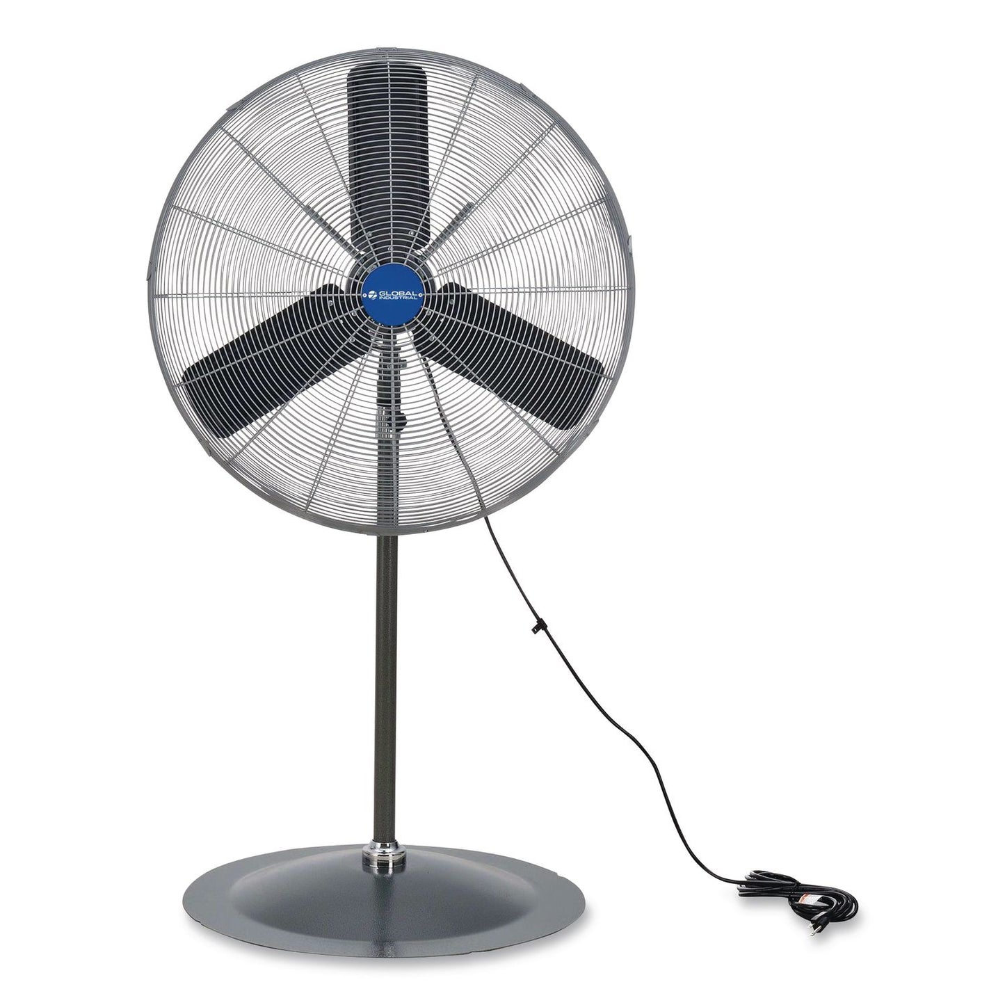 Global Industrial® Oscillating Pedestal Fan, 30", 3 Speeds, Gray (GBE585280)