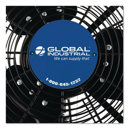 Global Industrial® 2 Speed Oscillating Outdoor Rated Wall Mount Fan, 30", Black (GBE292451)