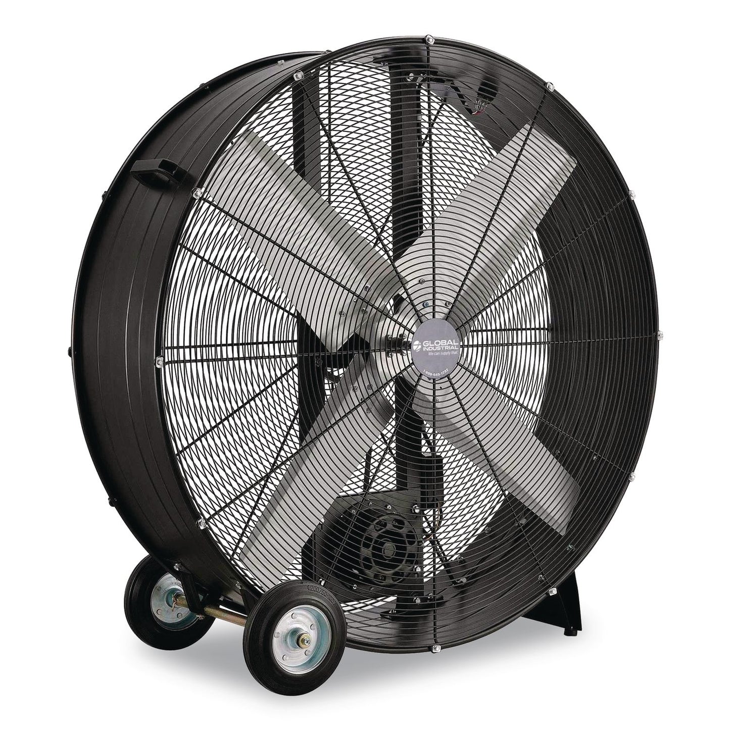 Global Industrial® Portable Drum Blower Fan, 42", 2 Speeds, Black (GBE600554)