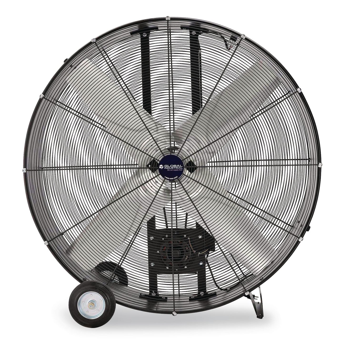 Global Industrial® 48" Portable Drum Blower Fan, 2 Speeds, Black (GBE600555)