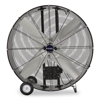 Global Industrial® 48" Portable Drum Blower Fan, 2 Speeds, Black (GBE600555)