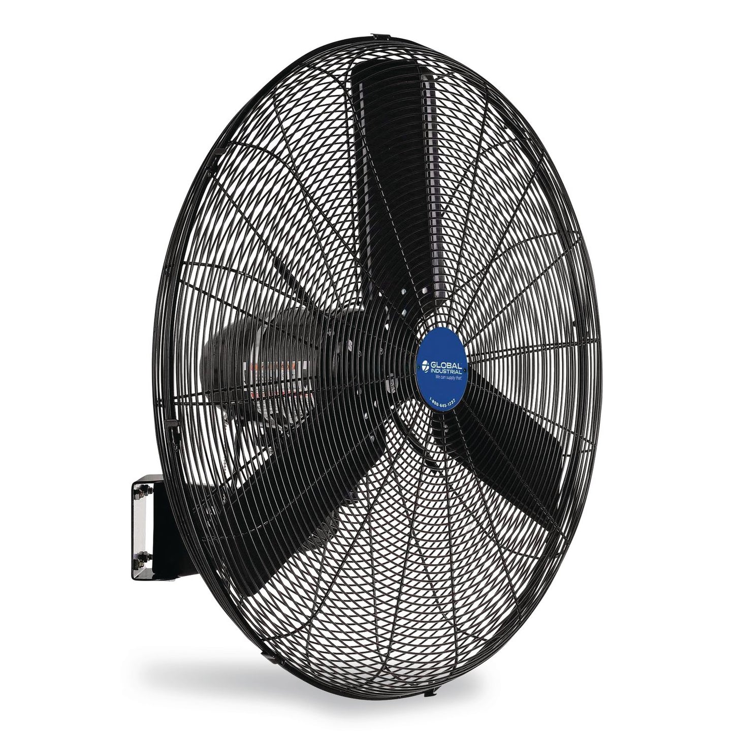 Global Industrial® 2 Speed Oscillating Outdoor Rated Wall Mount Fan, 30", Black (GBE292451)