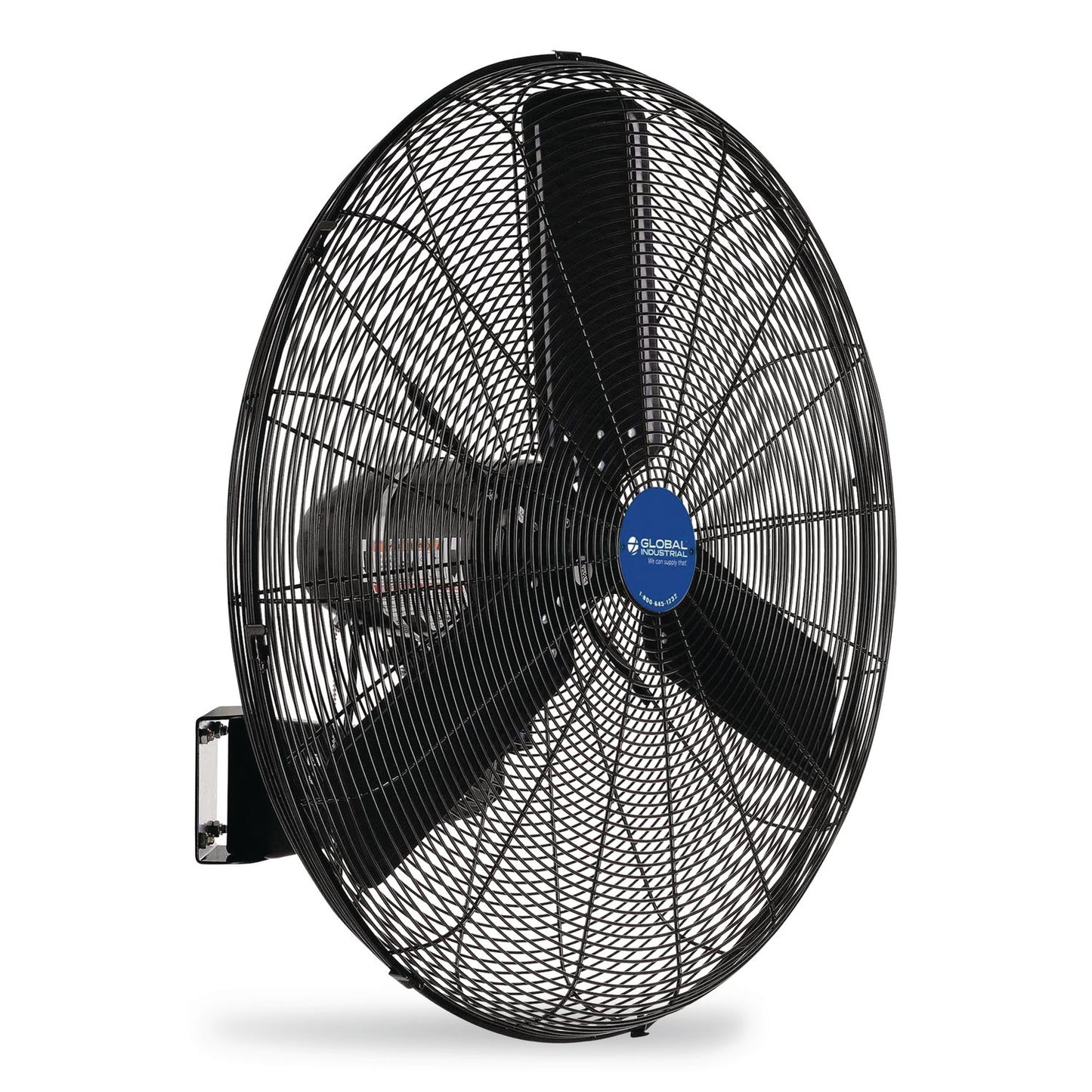 Global Industrial® 2 Speed Oscillating Outdoor Rated Wall Mount Fan, 30", Black (GBE292451)